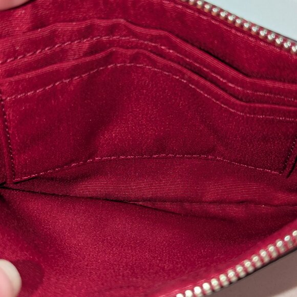 Coach wristlet/wallet, red, clean, EUC! - Picture 2 of 3